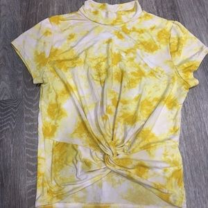 Yellow Tie Dye Top